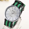 mens wrist watches fashion thin dail fabric band quartz watch